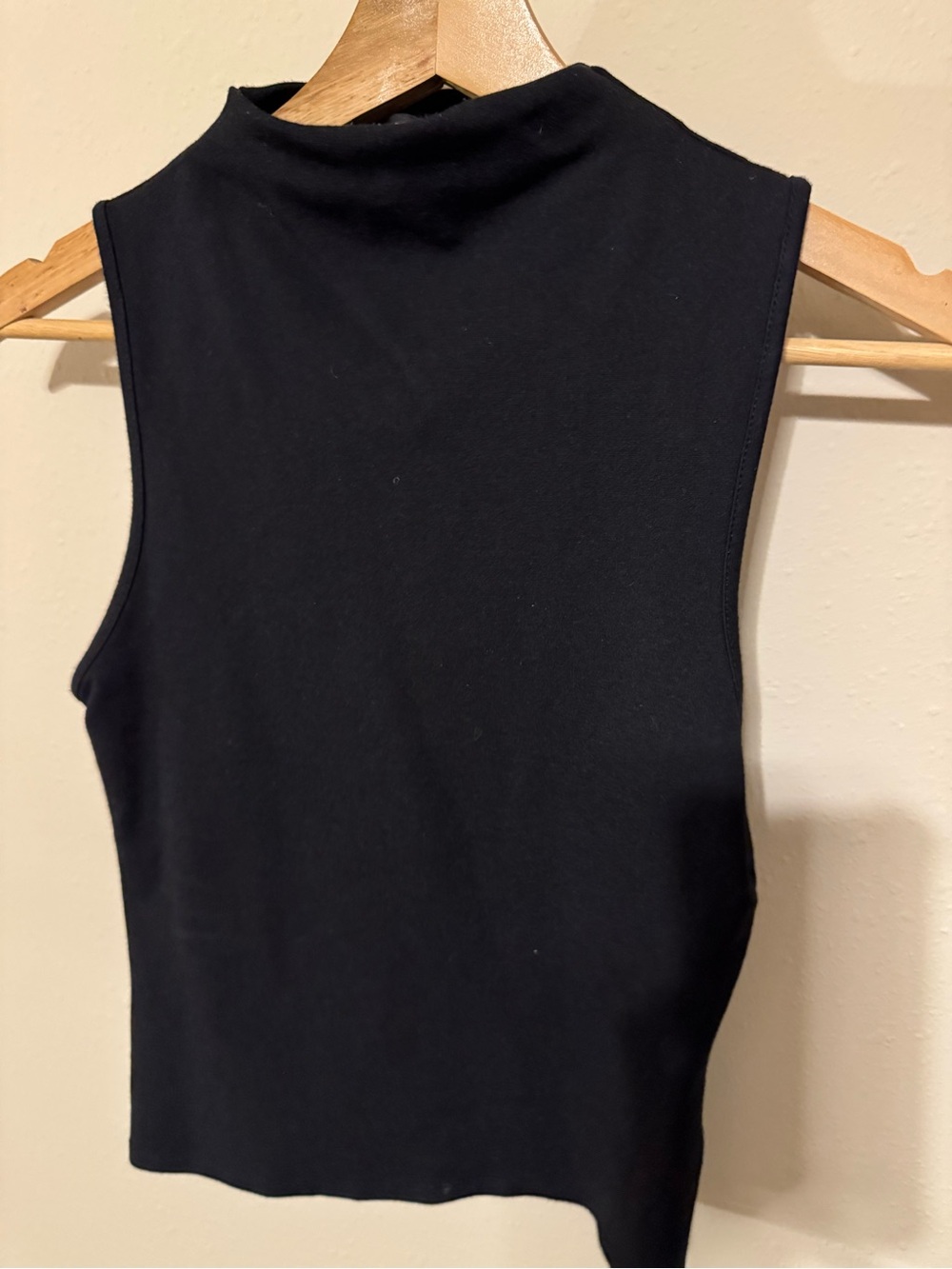 Forever 21 Black Sleeveless Mock Neck Tank